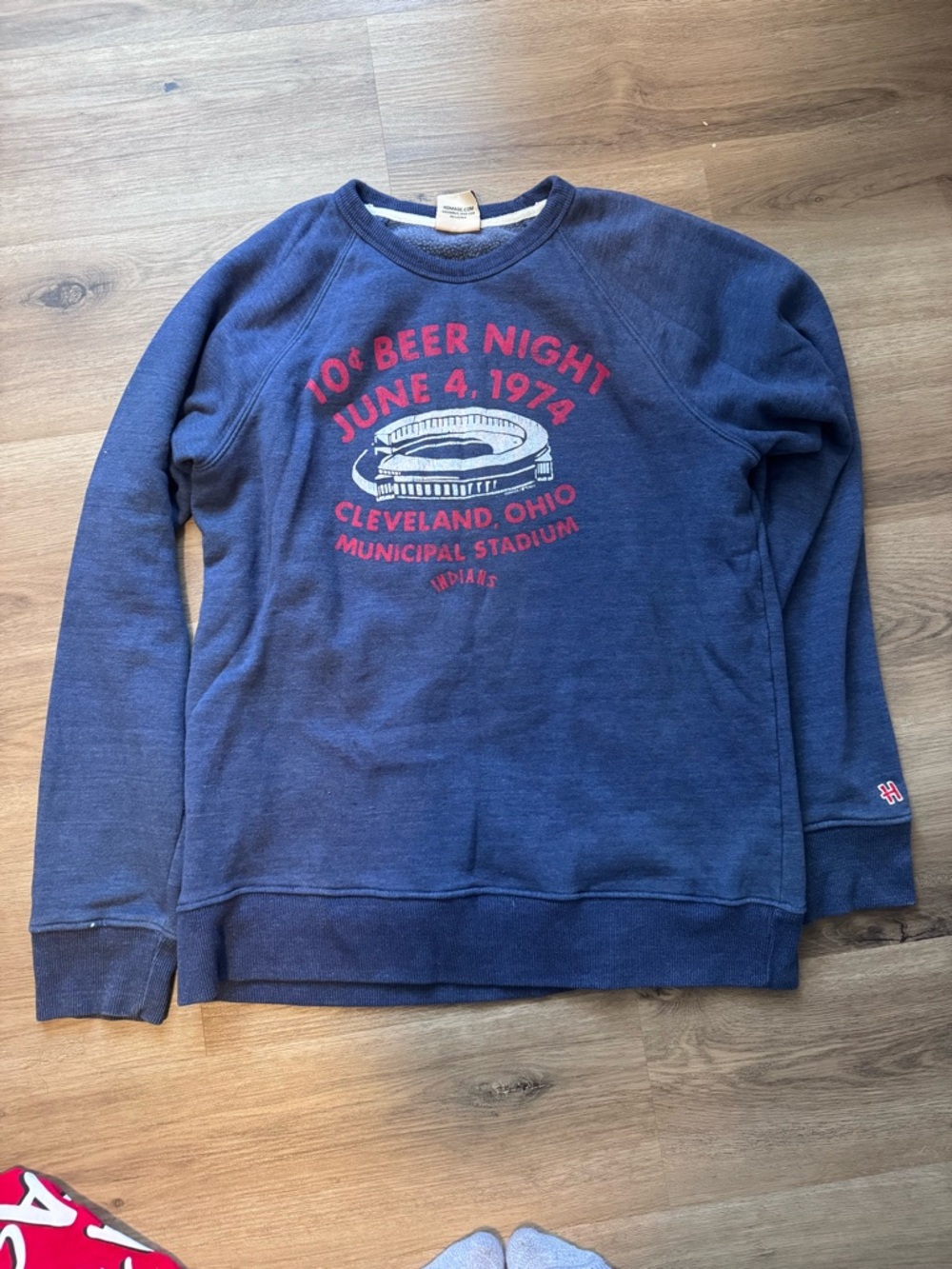 HOMAGE 10 Cent Beer Night Cleveland Indians Crewneck
